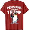 Penguin Flippers Up Resist Funny Penguins Against Unisex T-Shirt