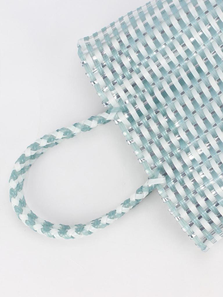Handmade Woven Plastic Beach Bag - Versatile, Casual, Fashionable for Women