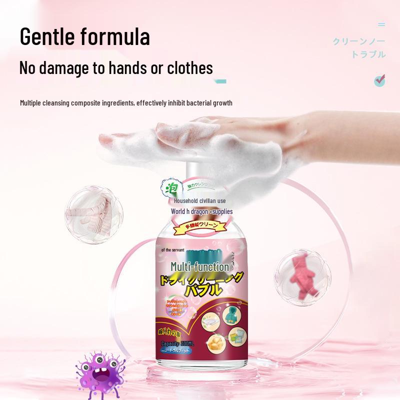 Multipurpose Bubble Cleaner for Shoes, Socks, Mattresses, and Household Items: Stain Remover & Dry Cleaning Solution