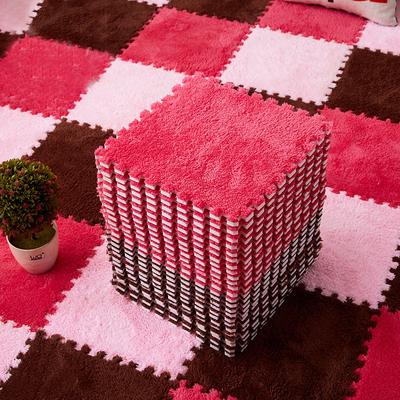 6/10 Pcs/Lot Children's Mat Mosaic Floor Mat Suede Carpet Bedroom Eva Foam Mat Household Thickened Square Puzzle Floor Mat
