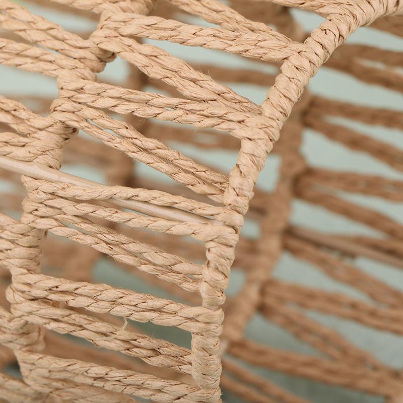 Boho Stil Handgewebte Wohndekor Deckenlampe Gewebter Lampenschirm Rattan Lampenschirm Pendellampe Pendellampe Schirm