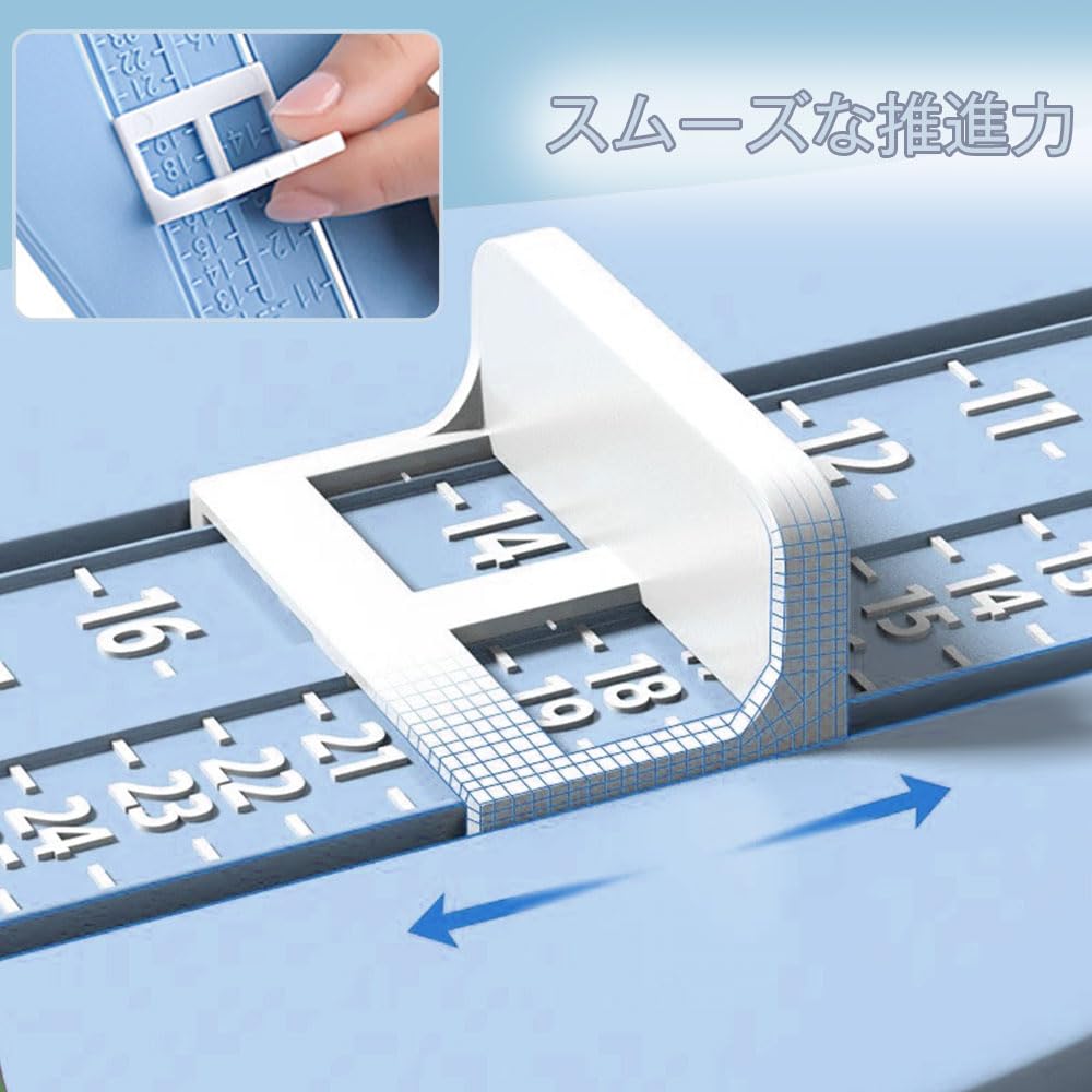 Foot Foot Shape Measuring Device for Foot Length Measurement Blue Measure, Children, Scale, Device, Lightweight, Simple, Convenient, Adjustable,
