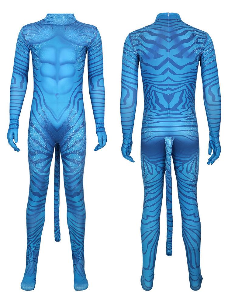 Avatar 3 Kids Cosplay Costume: Stage Performance Jumpsuit for Role-Playing