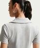 NIKE Sportswear Tight Crop Polo W - Wolf Grey:Heather:White / Io2730-012