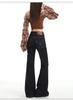 Romon Spring and Autumn Women's Jeans Danny Deep Blue Micro Pull up Pants