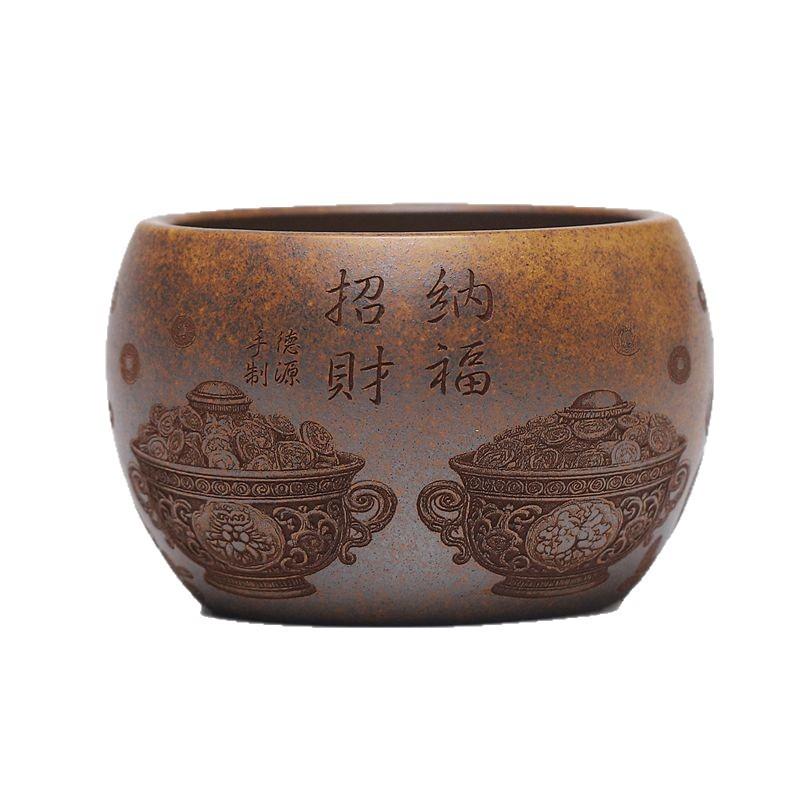 210ml Yixing Purple Clay Teacup Zen Tea Bowl Cute Cup Tea-tasting Personal Cup Jianzhan Master Cups Household Tea Ceremony Craft As Your Choose