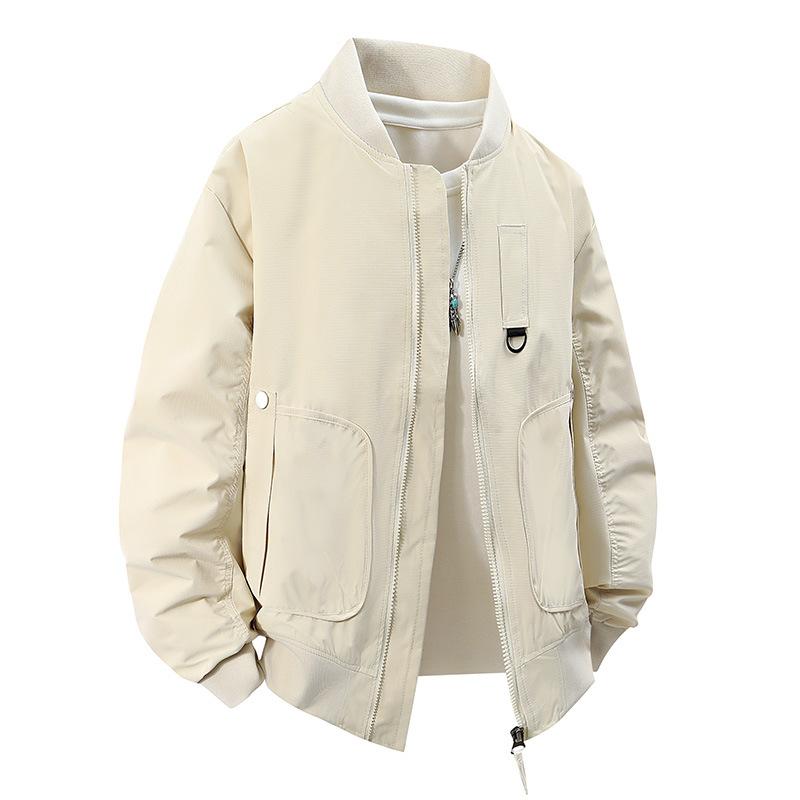 

2025 Новая мужская куртка большого размера M-8XL Свободная повседневная универсальная куртка-инструмент для ежедневных поездок на работу, для студентов колледжа 8XL покинуть белый