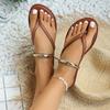 Women Slippers Minimalist Thong Shoes  Fashion Flat Sandals Summer Outdoor Beach Slippers Vacation Leisure Shoes Slides Women