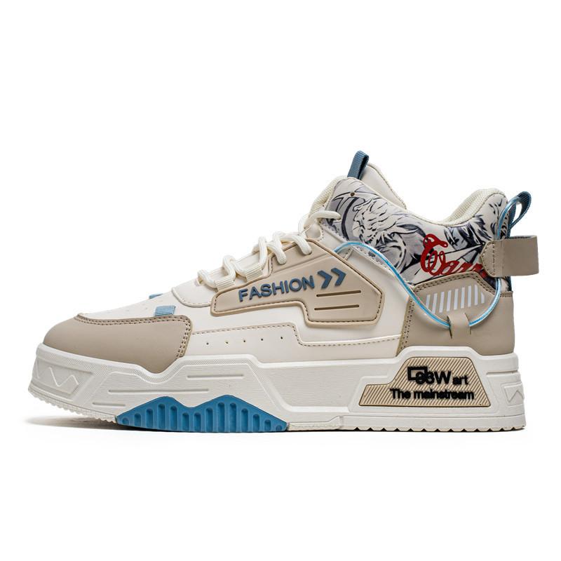 

Толстоподошвенные высокие кеды, студенческие трендовые спортивные туфли, весенне-осенняя новая цветовая гамма для увеличения роста, повседневный персонализированный стре 39