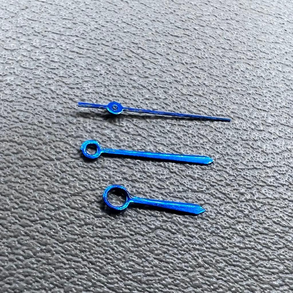 Green Luminous Sharp End Blue Watch Hands Set for NH35A NH36 Movement B41