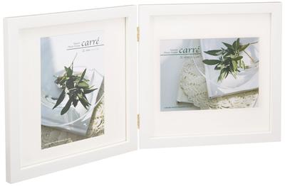HAKUBA Square Photo 2L 2 Made of Lightweight and Unbreakable PET Can Be Used Vertically or Horizontally Frame, Wooden, Size, Sides, White, 2L, Wooden,