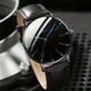3PCS/Set Fashion Men Watch Luxury Casual Leather Band Quartz Wristwatch Men Business Watches Bracelet Necklace Set Jewelry Gifts