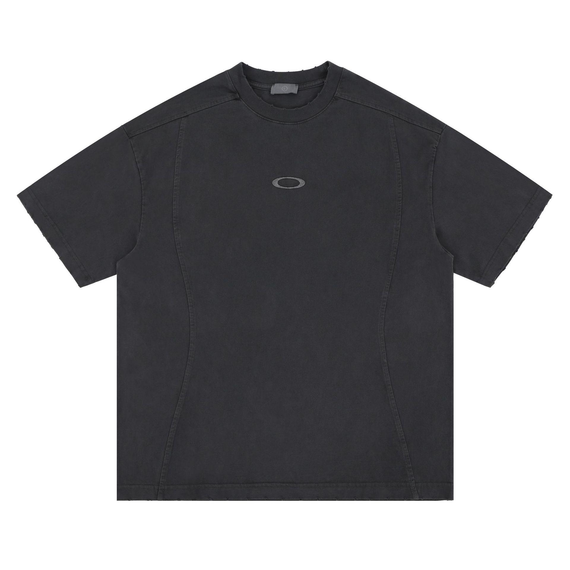 

Мужская повседневная футболка Lanhai весна/лето с вышитым дубовым узором в винтажном стиле Medium серый