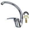 Brass Kitchen Faucet Solid Brass Water Saving Chrome Plated CE Certified EN817 for Restaurant Deck Mounted Kitchen Faucet