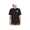 Nike SB Logo Skateboarding Short Sleeve Tee Men Tops Black DC7818-010