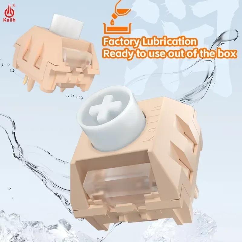 

Kailh BOX Crushed Ice Cream Переключатель 5-контактный Щелчковый Тактильный Для Механической Клавиатуры 60гс RGB SMD Полностью POM Супер-гладкий Индивидуальный Комплект 10 PCS