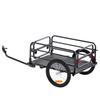 Bike Cargo Trailer, 72.5 Kg Load Capacity, Heavy-Duty Bicycle Wagon Cart, Foldable Compact Storage & Quick Release with Universal Hitch, 40.6 Cm