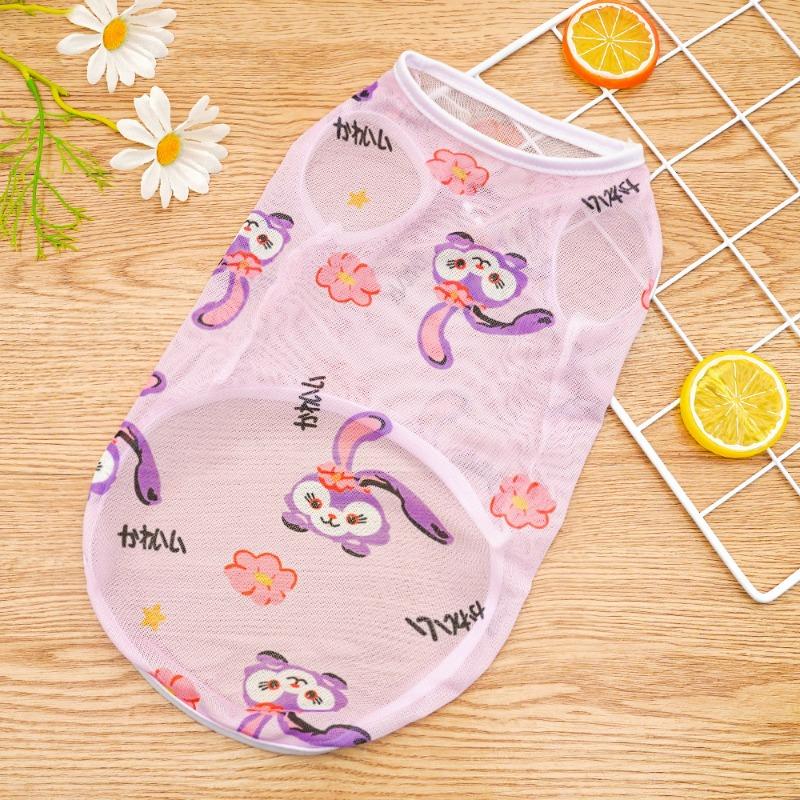 

Жилет для большой собаки Собака Кошка Мех Бульдог Сетка Дышащая Одежда для питомцаКошка XS фиолетовый