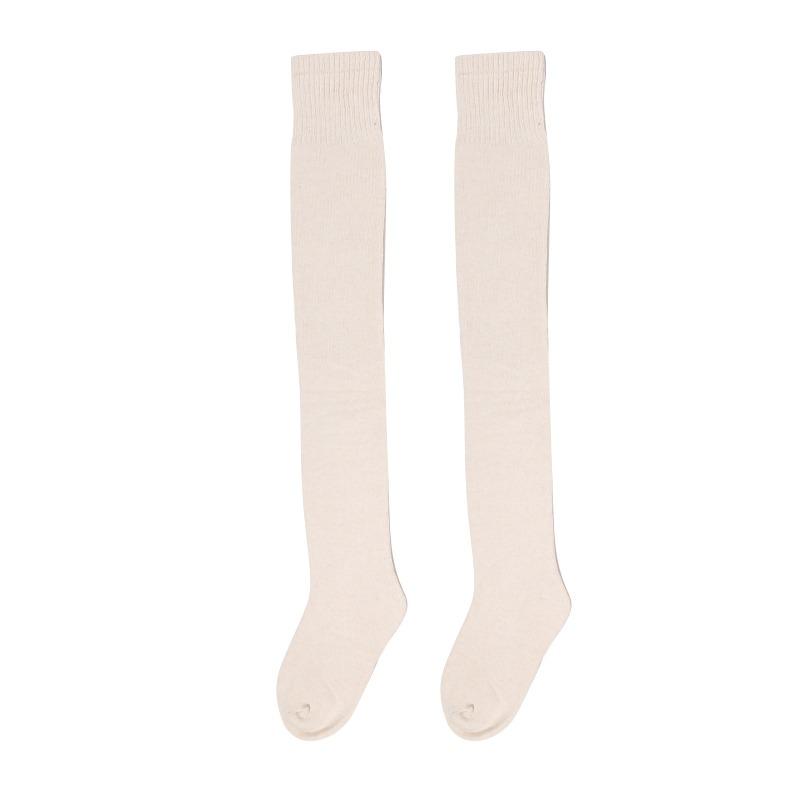 

New Winter Warm Long Socks Tube Thick High Tube Over Knee Knee-Length Hosiery Socks Terry Solid Color Women Thicken Calf Socking One Size
