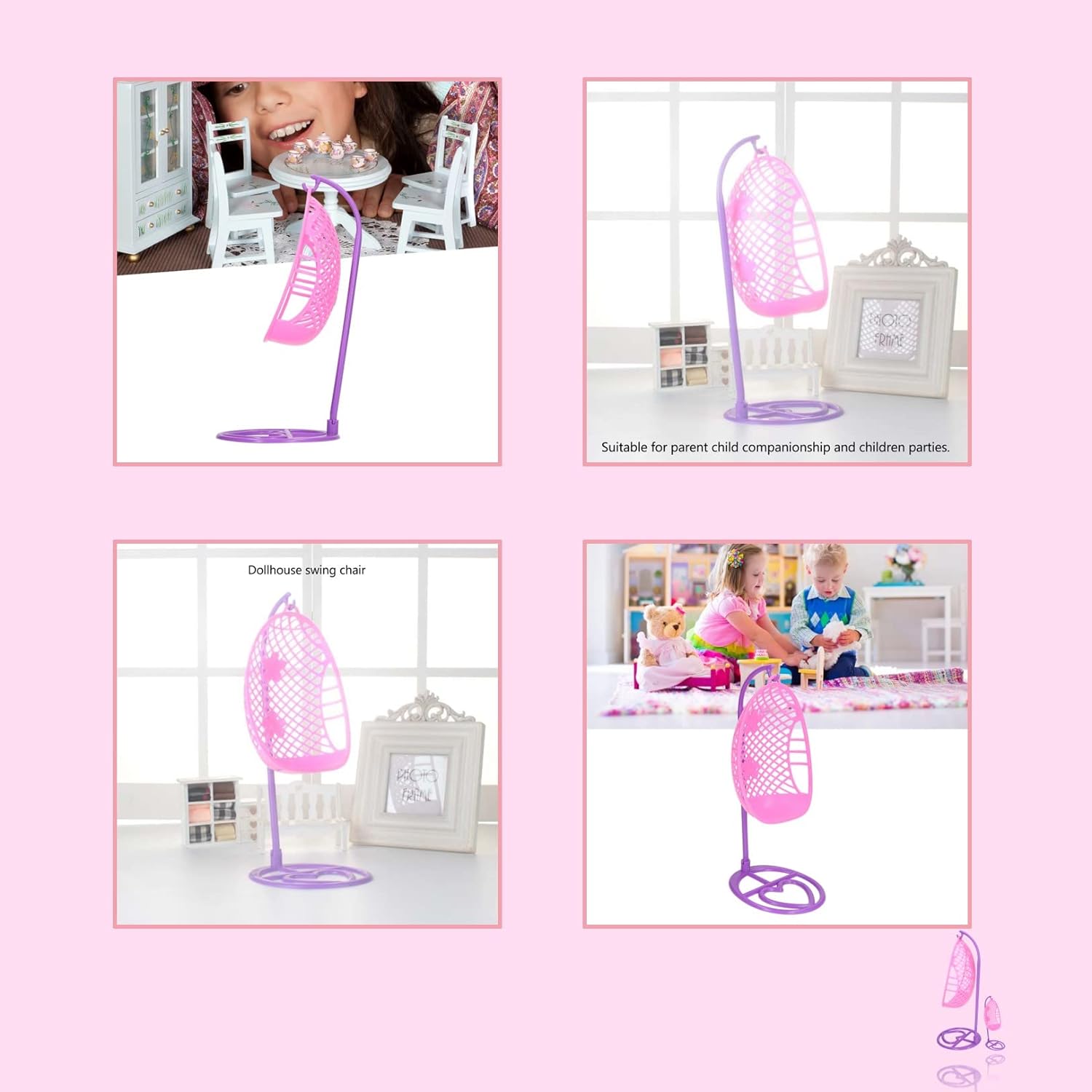 Подвесной стул для кукольного домика — фото 4