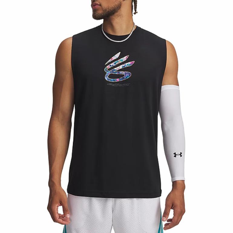 Under Armour Gilet sportivo casual girocollo senza maniche da uomo top 6012936-001