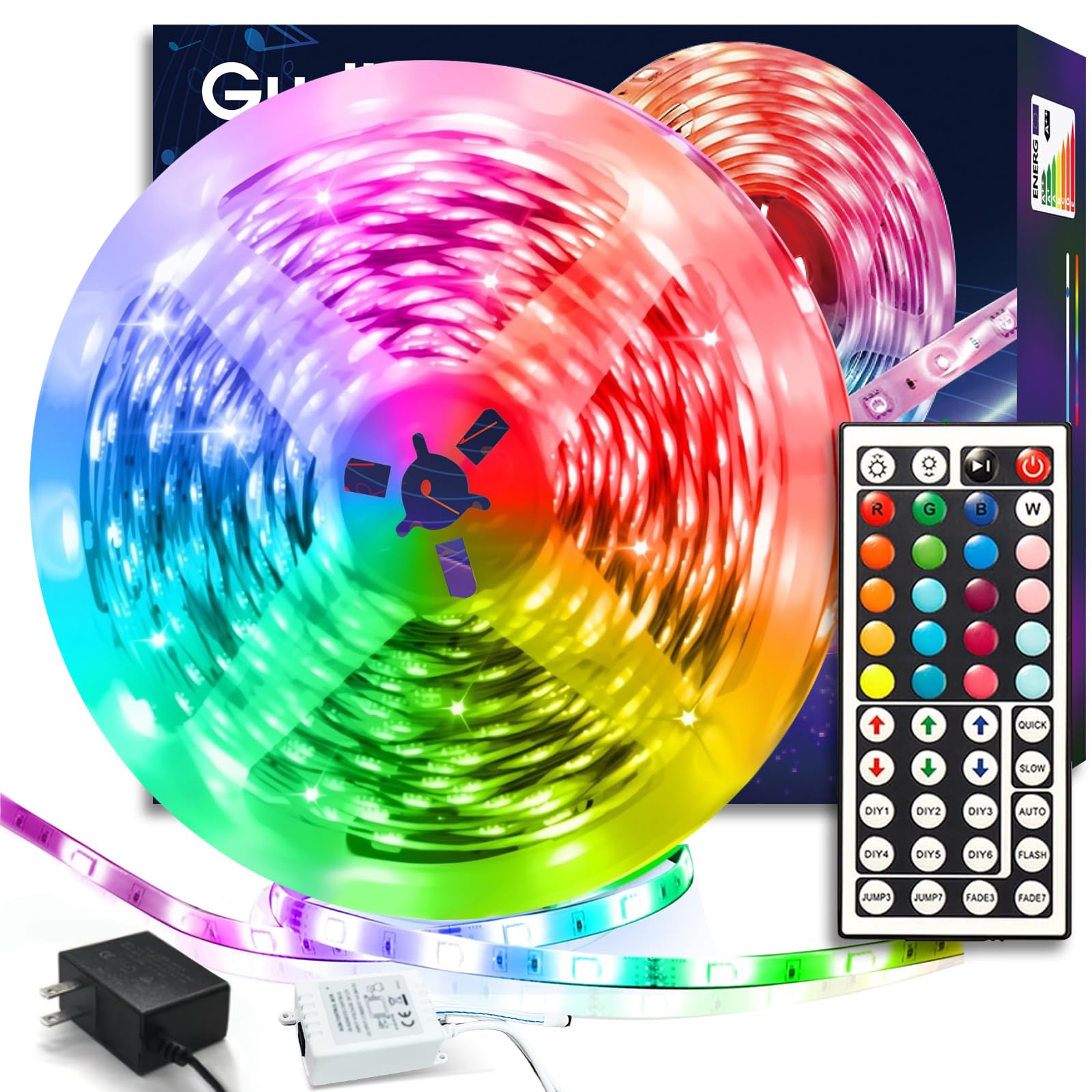 

5m RGB SMD5050 LED Strip Light, 150 Strips, High Density, Indirect Lighting, SMD5050, High Color Rendering, High Brightness, Cuttable, Easy