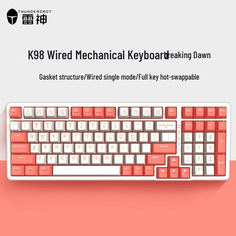 

ThundeRobot K98 RGB Gasket Mechanical Gaming Keyboard