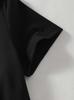Cute Girl's Black Dresses, Lightweight Casual Short Sleeve Dress to Kids 5-14 Years Comfortable and Soft