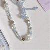 Korean Cute Bowknot Star Pearl Pendant Beaded Phone Charm For iPhone Accessrioes Universal Lanyard Girl Jewelry Hanging Rope 1