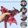 1Pcs 20/30Cm Articulated Dragons Fidget Dragons Desktop Ornaments New 3D Printed Wyvern Dragon With Wings Simulation Model Gift