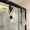 Shower Door Hooks White Black Glass Door Hooks For 6 Mm Thick Wall Glass Easy To Install Robes Towels Clothing No Drilling