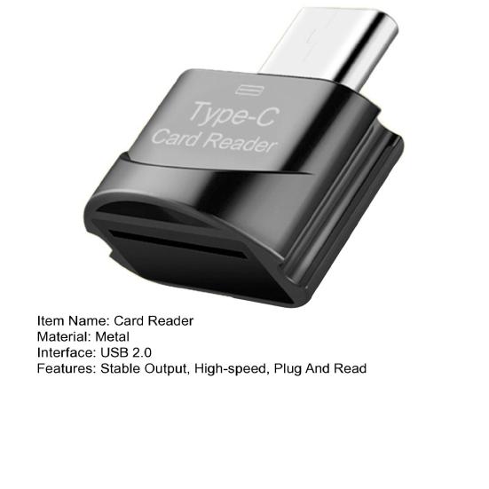 OTG Card Reader High-speed Stable Output Type-C To SD Adapter Smart Memory Card Reader Phone Accessories