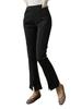 WATAKUMO Bootcut Pants with Front Elasticated Flare Popular for and Everyday Stretch with Plus Sizes Women's Slits, Stretch, High-Waisted, Pants,