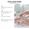 Petal Hand Soap Sheets Set, Gentle Cleansing & Moisturizing Hand Skin, Portable Disposable Cleansing Soap Paper for Travel & Daily Use