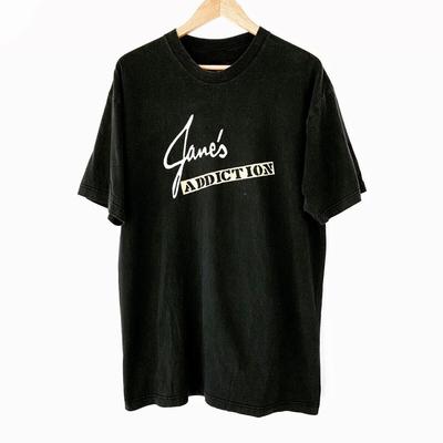 New Hot Janes Addiction Black 100% Cotton All Size Shirt Adults NI012