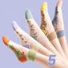 5 Pairs Women Socks Harajuku Summer Cartoon Lace Ankle Sock Casual Socks Transparent Elastic School Girl Short Socks