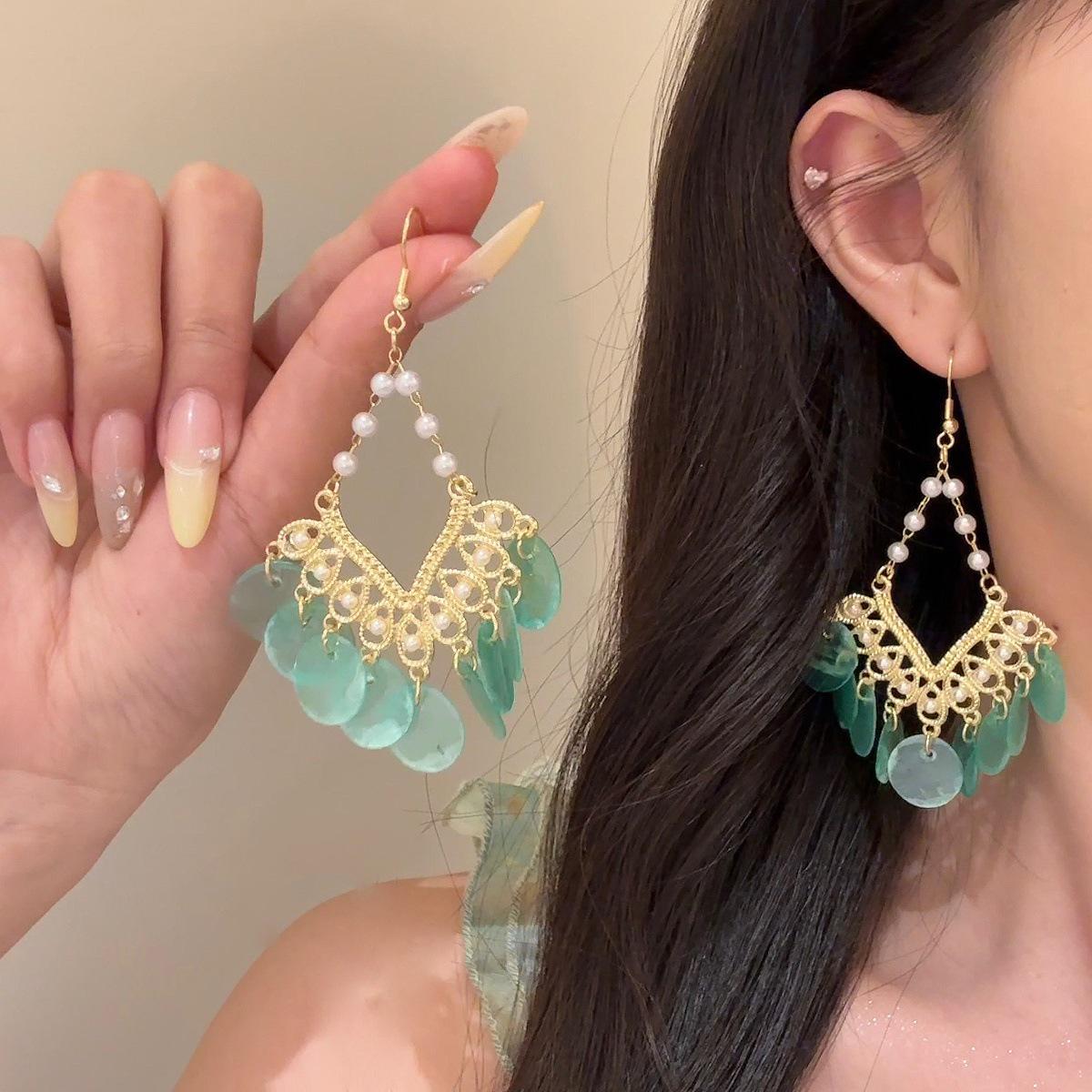 

Винтажные серьги-пусеты из тигрового глаза янтарно-коричневого цвета - Элегантные осенне-зимние украшения