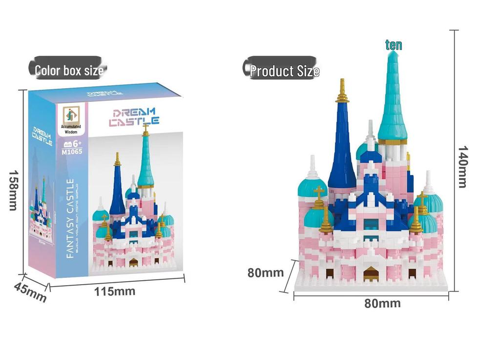 Princess Bouquet Cherry Blossom Castle Building Blocks - High Difficulty, Compatible for Girls' Birthday Gift