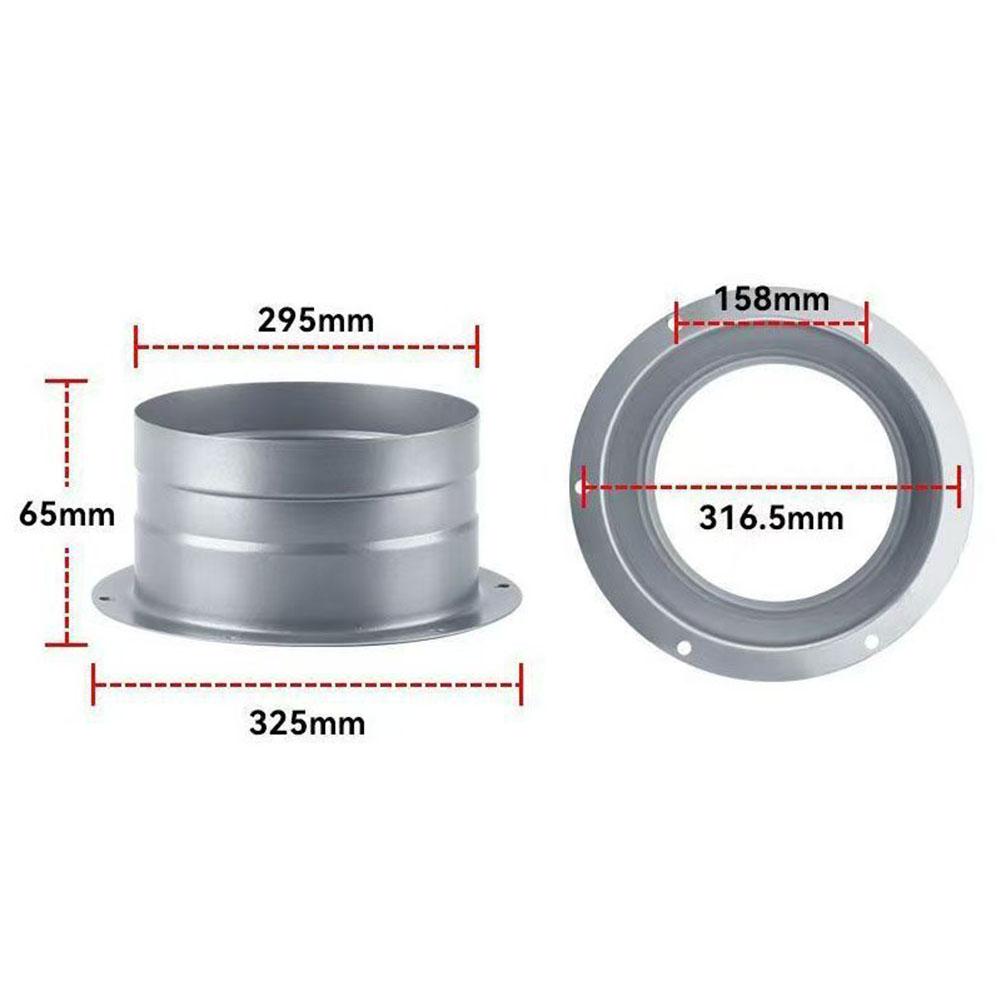 1 Stück Rundbodenflansch Metallflansch Entlüftungsrohradapter Für Effizientes Innen- & Außen-Ersatz-Belüftungssystemzubehör