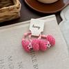 Autumn Retro Coffee Color Love Bow Hairpin Temperament All-match Children's Hair Accessories Side Bangs Hairpin Headdress