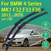 Vordere Silikonbeschichtete Scheibenwischer für BMW 4er Serie MK1 F32 F33 F36 2013 - 24"+18" Auto Wischer Windschutzscheibe Windschutzscheiben Zubehör