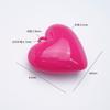 Colorful plump bold heart acrylic pendant keychain material