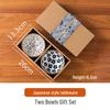 Set Creativo di Posate e Stoviglie in Ceramica - Ciotole, Piatti, Piatti in Scatola Regalo Kraft, Perfetto per Eventi e Promozioni Aziendali