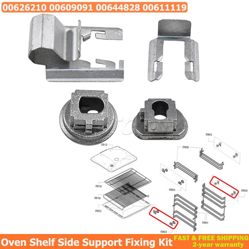 For Siemens Oven Shelf Fixing Kit Side Support 626210 00626210 Storage Bushing Set For Neff Oven Shelf Side Support Fixing 1 Set