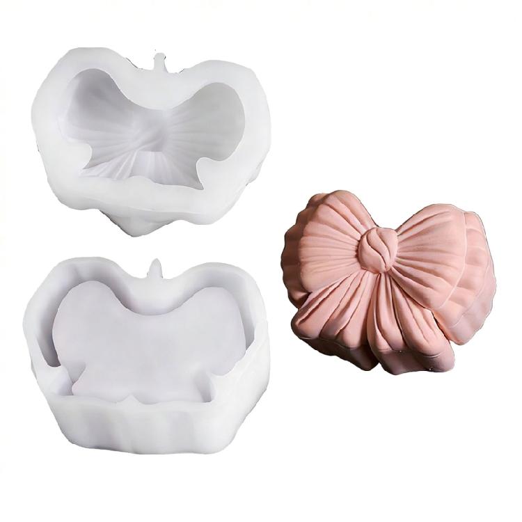 Silicone Mold for Bowknot Pumpkin Storage Container Jewelry Accessories Organiser Case Making Lightweight Design