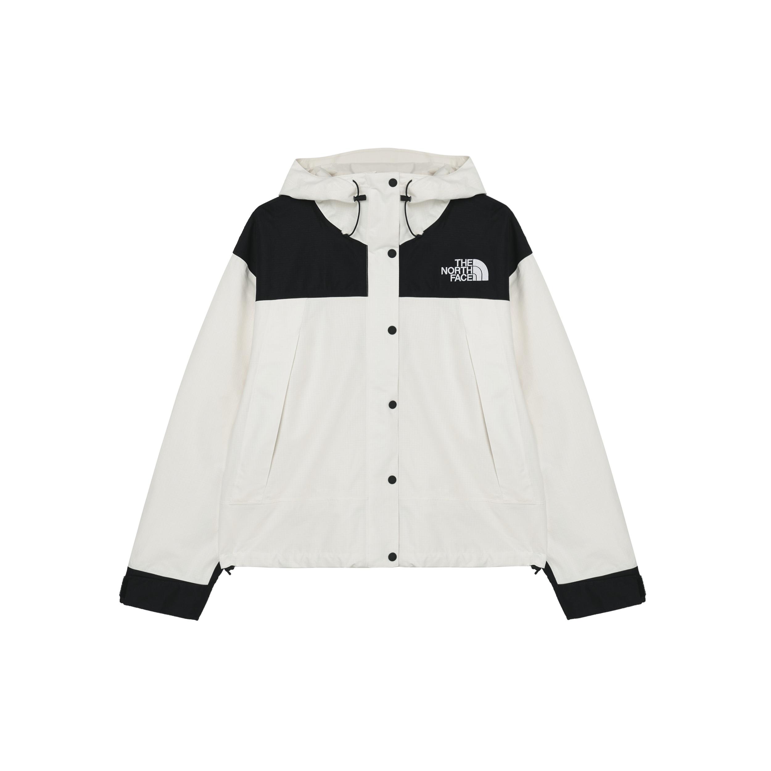 The North Face hooded buttoned raincoat