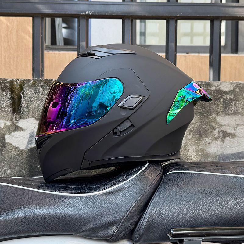 Motorcycle Helmets Men's and Women's Uncovered Helmets Winter Locomotive Helmets Four Seasons Bluetooth Riding