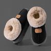 Fleece Lined Winter Slippers Men Women Ankle Cover Thick Sole Lightweight Eva Indoor Outdoor Warm Home Shoes