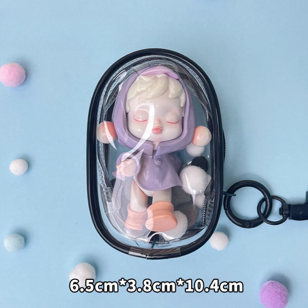 

Bubble Mart Baby Walk Bag ПВХ Высокая прозрачность клейкая кость стереоскопическая сумка для загара Закрытая прозрачная коробка с глухим дисплеем сумка для хранения