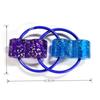 Double Circle Flip Decompression Chain Fidget Finger Rotator Sensory Toy Metal Puzzle Keychain Handle Piece Enlightenment Gift